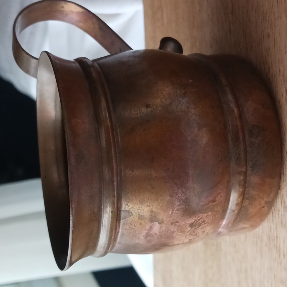 Copper Mug Vintage Gregorian Copper Made In U.S. Patinaed - Picture 7 of 9